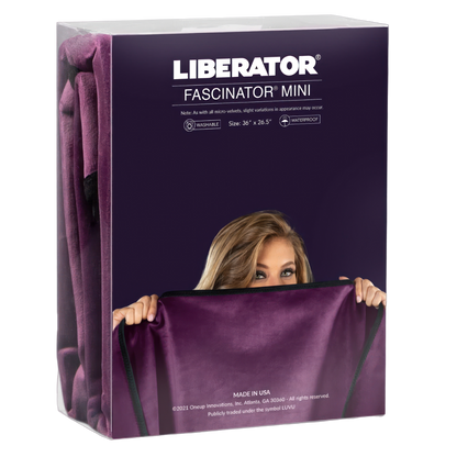 Fascinator Throw Merlot  Microvelvet - Mini – Rechargeable, Discreet, Intimate Wellness Accessory – Quiet, Rechargeable, Waterproof, Couples & Solo Use, Discreet Intimate Wellness Accessory