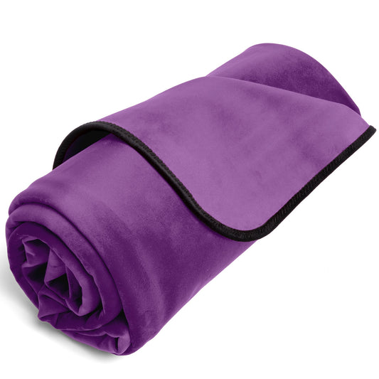 Fascinator Throw Purple Velvish - Travel Size – Rechargeable, Discreet, Intimate Wellness Accessory – Quiet, Rechargeable, Waterproof, Couples & Solo Use, Discreet Intimate Wellness Accessory