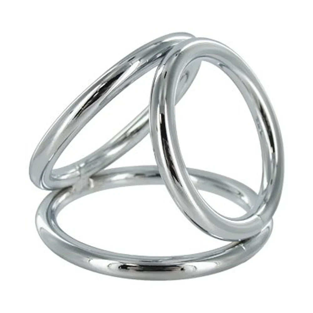 MS Triad Triple male Ring Lg 2" – Rechargeable, Discreet, Intimate Wellness Accessory – Quiet, Rechargeable, Waterproof, Couples & Solo Use, Discreet Intimate Wellness Accessory