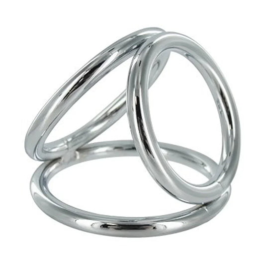 MS Triad Triple male Ring Lg 2" – Rechargeable, Discreet, Intimate Wellness Accessory – Quiet, Rechargeable, Waterproof, Couples & Solo Use, Discreet Intimate Wellness Accessory