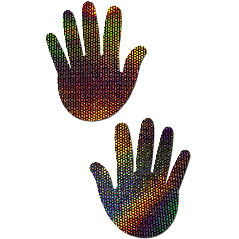 Holograph Midnight Rainbow Velvet Hand * – Rechargeable, Discreet, Intimate Wellness Accessory – Quiet, Rechargeable, Waterproof, Couples & Solo Use, Discreet Intimate Wellness Accessory