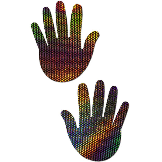 Holograph Midnight Rainbow Velvet Hand * – Rechargeable, Discreet, Intimate Wellness Accessory – Quiet, Rechargeable, Waterproof, Couples & Solo Use, Discreet Intimate Wellness Accessory