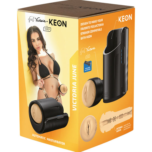 FeelVictoria Stroker + Keon Combo Set – Rechargeable, Discreet, Intimate Wellness Accessory – Quiet, Rechargeable, Waterproof, Couples & Solo Use, Discreet Intimate Wellness Accessory