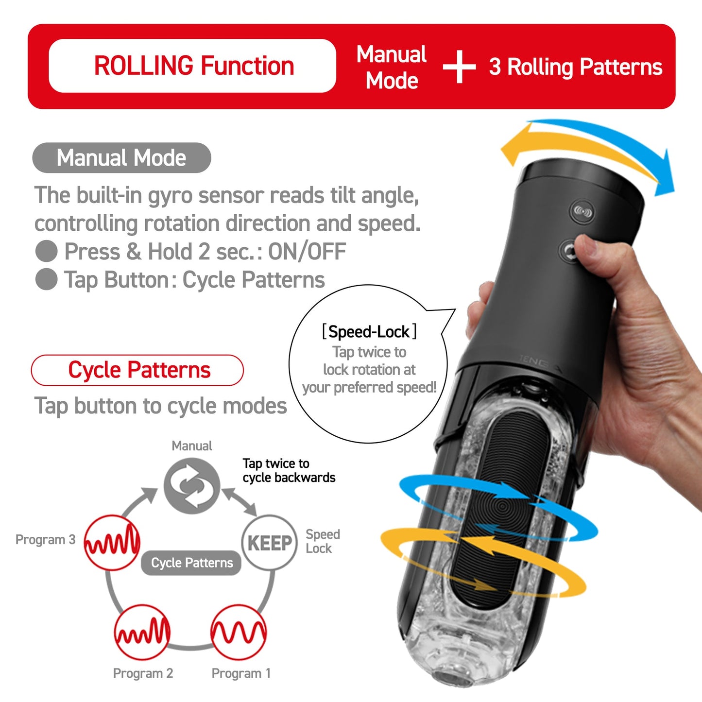 FLIP ZERO ELECTRONIC VIBROTATION – Rechargeable, Discreet, Intimate Wellness Accessory – Quiet, Rechargeable, Waterproof, Couples & Solo Use, Discreet Intimate Wellness Accessory