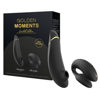 Golden Moments Collection 2 - Black – Rechargeable, Discreet, Intimate Wellness Accessory – Quiet, Rechargeable, Waterproof, Couples & Solo Use, Discreet Intimate Wellness Accessory