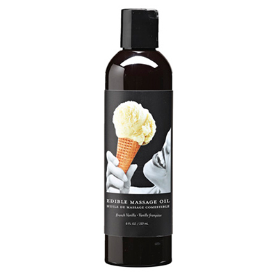 Edible Massage Oil Vanilla  8 fl oz / 237 ml – Rechargeable, Discreet, Intimate Wellness Accessory – Quiet, Rechargeable, Waterproof, Couples & Solo Use, Discreet Intimate Wellness Accessory