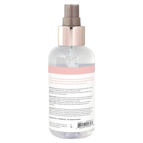 Oh So Fine Feel Fresh Intimate Spray - Peony Prowess 4oz | 118mL – Rechargeable, Discreet, Intimate Wellness Accessory – Quiet, Rechargeable, Waterproof, Couples & Solo Use, Discreet Intimate Wellness Accessory