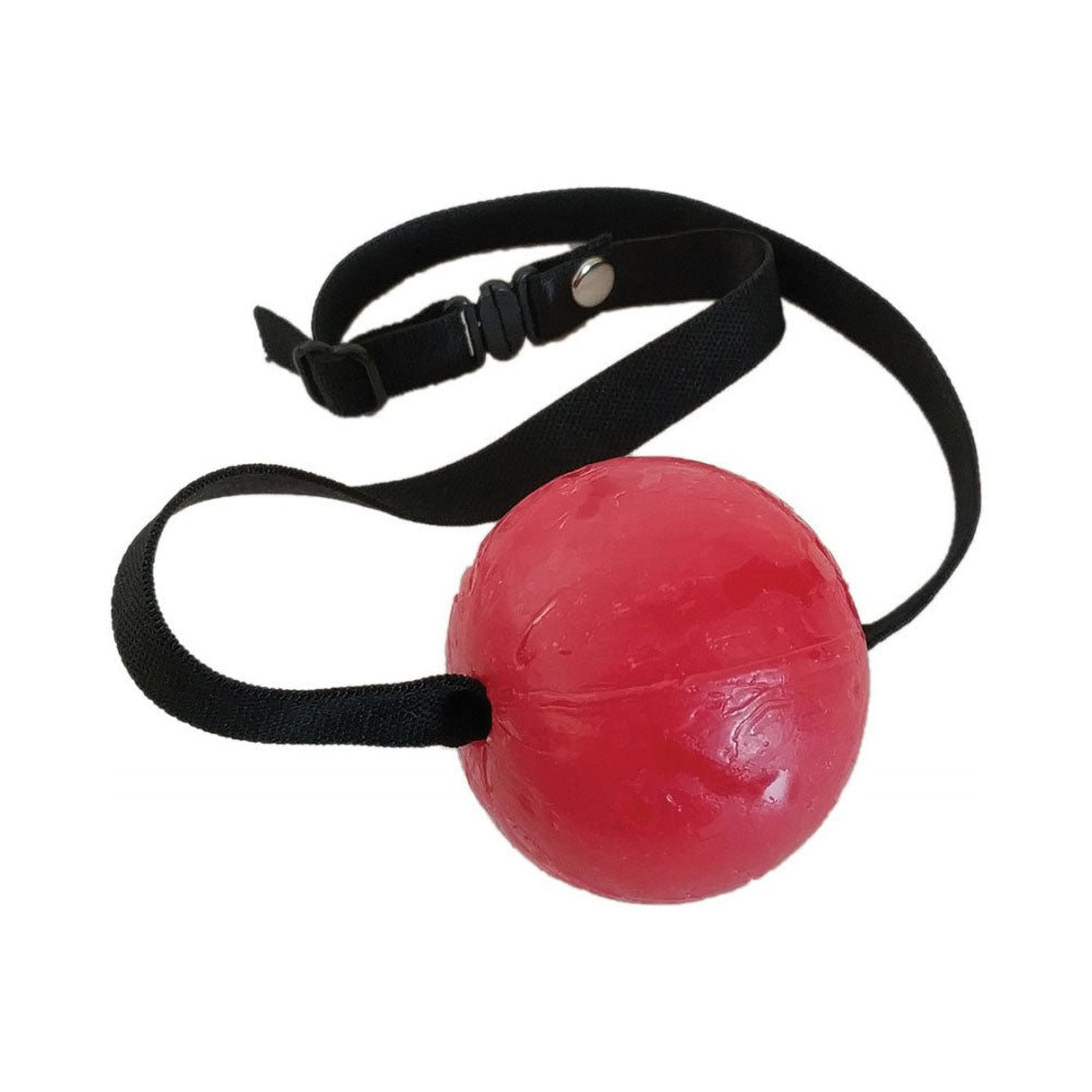 Strawberry Candy Ball Gag – Rechargeable, Discreet, Intimate Wellness Accessory – Quiet, Rechargeable, Waterproof, Couples & Solo Use, Discreet Intimate Wellness Accessory
