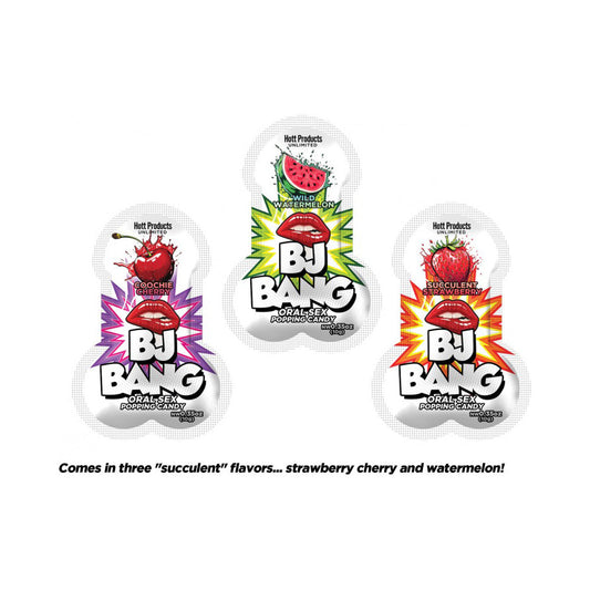 BJ Bang Oral Popping Candy 72pc Display – Rechargeable, Discreet, Intimate Wellness Accessory – Quiet, Rechargeable, Waterproof, Couples & Solo Use, Discreet Intimate Wellness Accessory