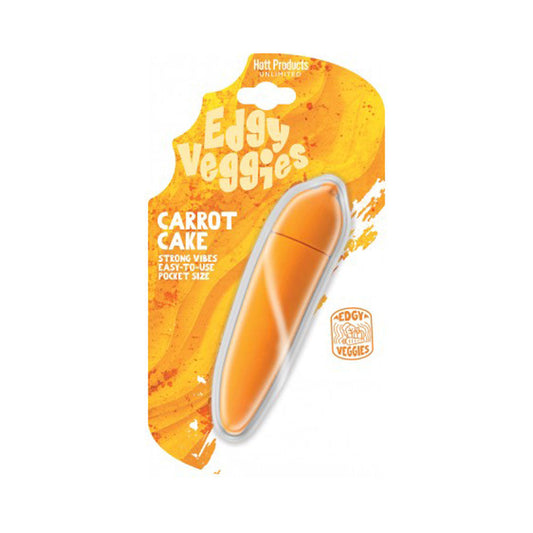 Edgy Veggies - Carrot shaped Vibe – Rechargeable, Discreet, Intimate Wellness Accessory – Quiet, Rechargeable, Waterproof, Couples & Solo Use, Discreet Intimate Wellness Accessory