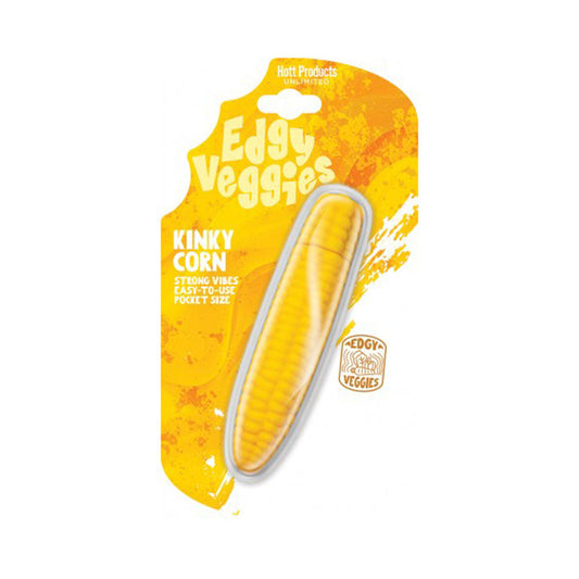 Edgy Veggies - Kinky CornCob shaped Vibe – Rechargeable, Discreet, Intimate Wellness Accessory – Quiet, Rechargeable, Waterproof, Couples & Solo Use, Discreet Intimate Wellness Accessory