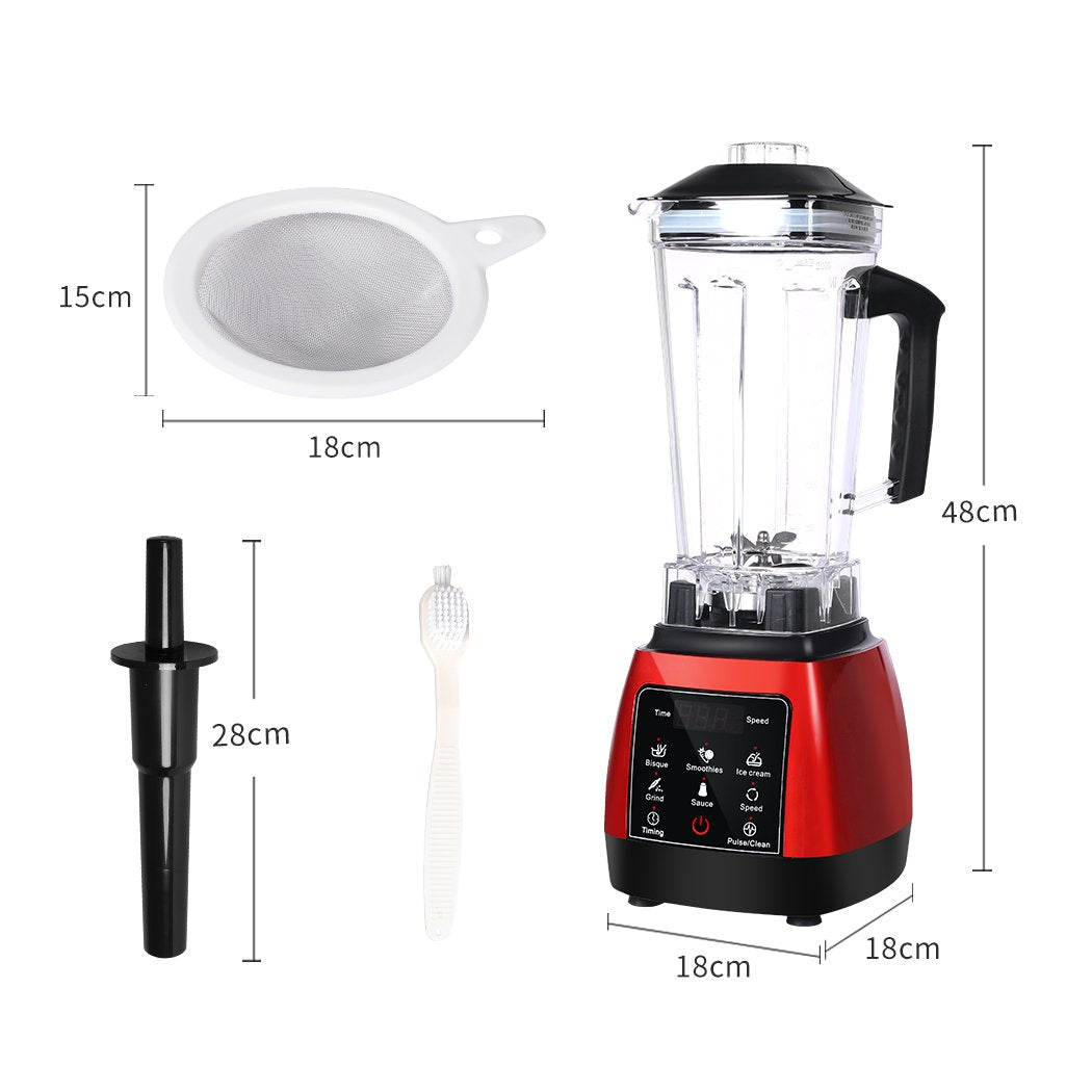 2L Commercial Blender Mixer Food Processor Kitchen Juicer Smoothie Ice