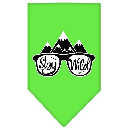 Dog Bandana Screen Printed, "Stay Wild"