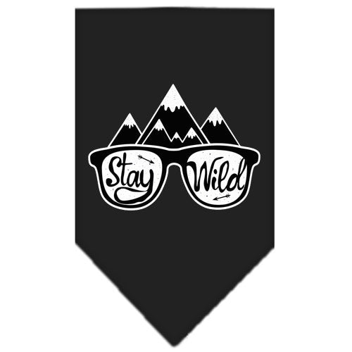 Dog Bandana Screen Printed, "Stay Wild"