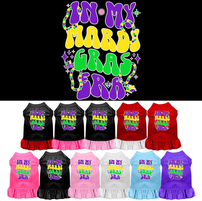 Pet Dog & Cat Screen Printed Dress "In My Mardi Gras Era"