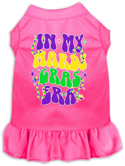 Pet Dog & Cat Screen Printed Dress "In My Mardi Gras Era"