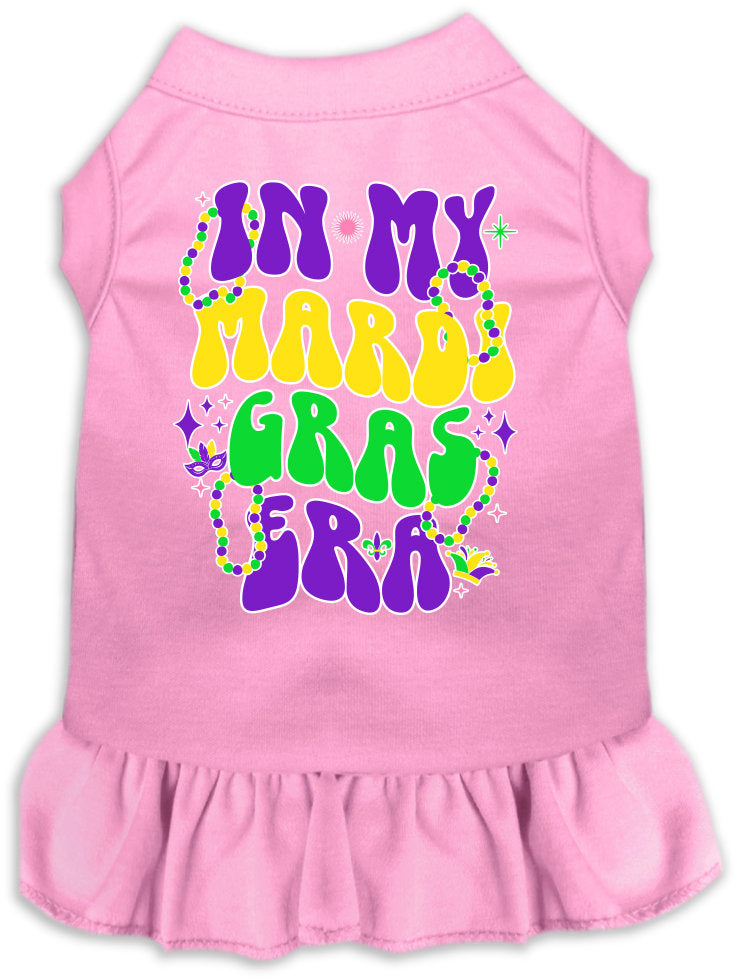 Pet Dog & Cat Screen Printed Dress "In My Mardi Gras Era"