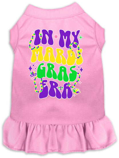 Pet Dog & Cat Screen Printed Dress "In My Mardi Gras Era"