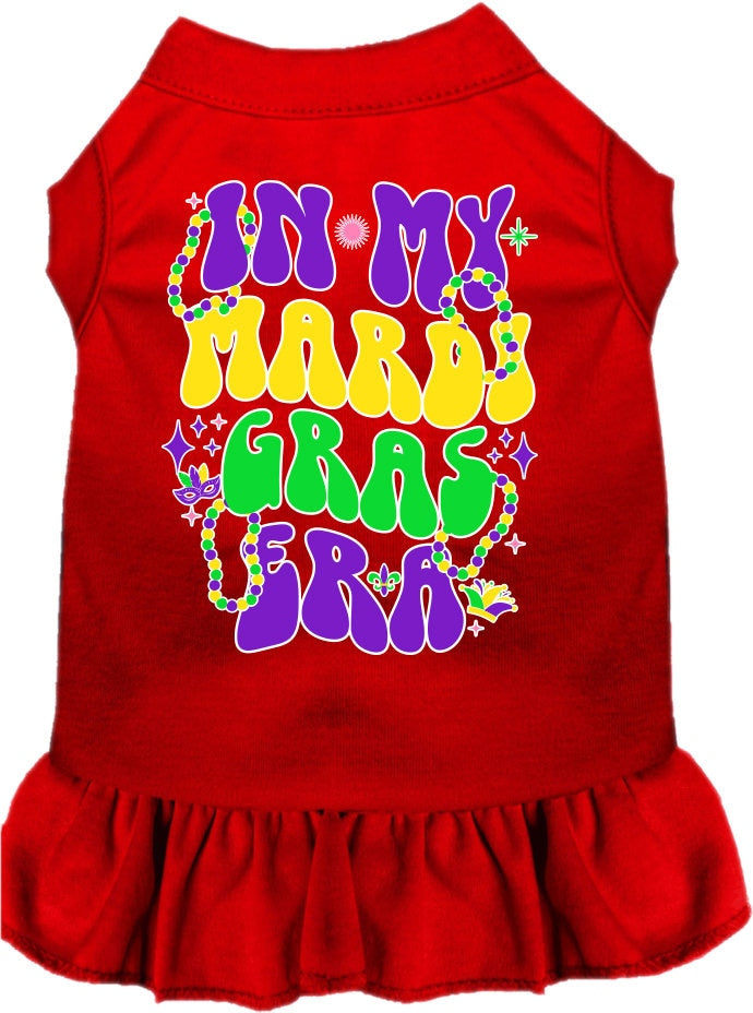 Pet Dog & Cat Screen Printed Dress "In My Mardi Gras Era"