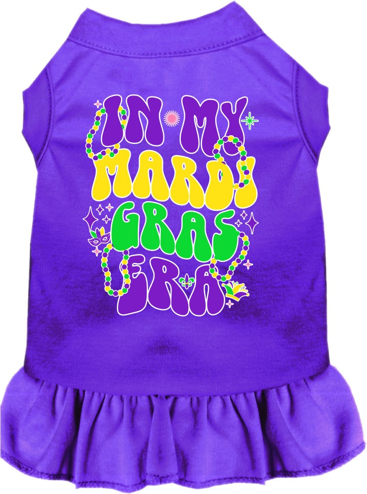 Pet Dog & Cat Screen Printed Dress "In My Mardi Gras Era"