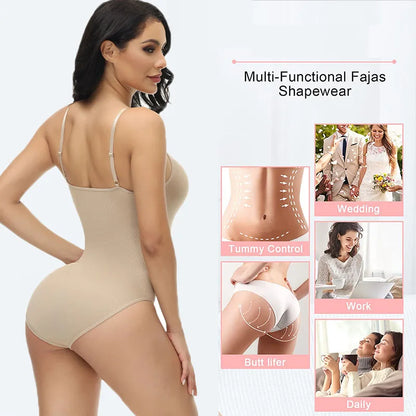 SlimFit V Neck Shapewear Bodysuit