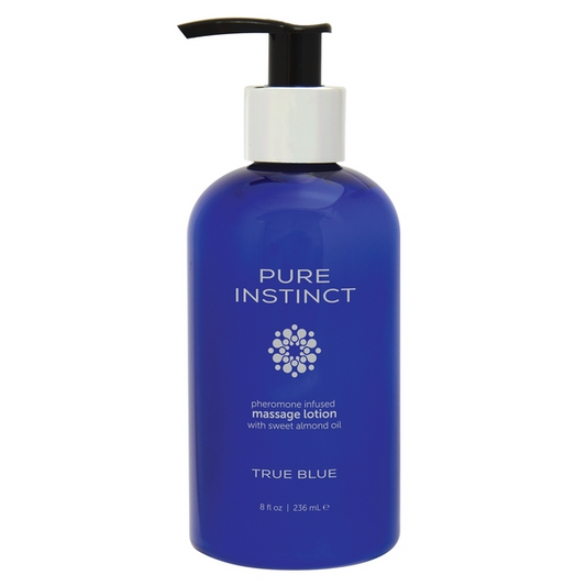 True Blue Pheromone Massage & Body Lotion 8oz | 236mL – Rechargeable, Discreet, Intimate Wellness Accessory – Quiet, Rechargeable, Waterproof, Couples & Solo Use, Discreet Intimate Wellness Accessory