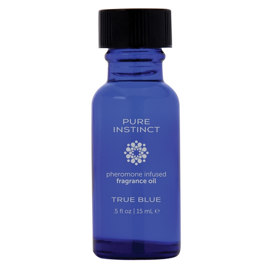 True Blue Pheromone Fragrance Oil .5oz | 15mL – Rechargeable, Discreet, Intimate Wellness Accessory – Quiet, Rechargeable, Waterproof, Couples & Solo Use, Discreet Intimate Wellness Accessory