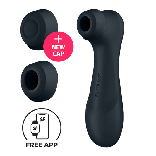 Pro 2 Generation 3 Connect App - Dark Grey – Rechargeable, Discreet, Intimate Wellness Accessory – Quiet, Rechargeable, Waterproof, Couples & Solo Use, Discreet Intimate Wellness Accessory
