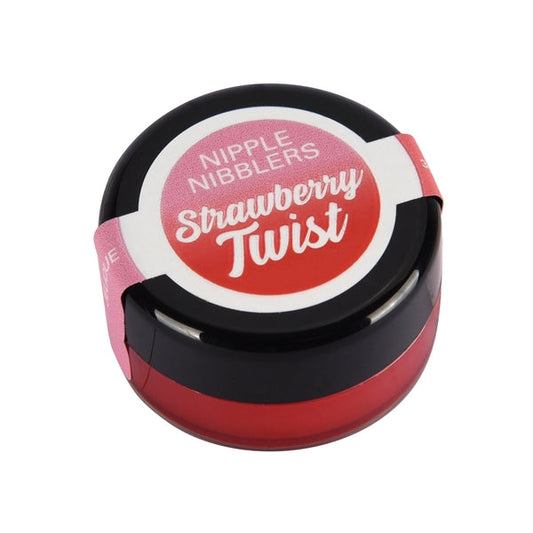 NIPPLE NIBBLERS Cool Tingle Balm Strawberry Twist 3g – Rechargeable, Discreet, Intimate Wellness Accessory – Quiet, Rechargeable, Waterproof, Couples & Solo Use, Discreet Intimate Wellness Accessory