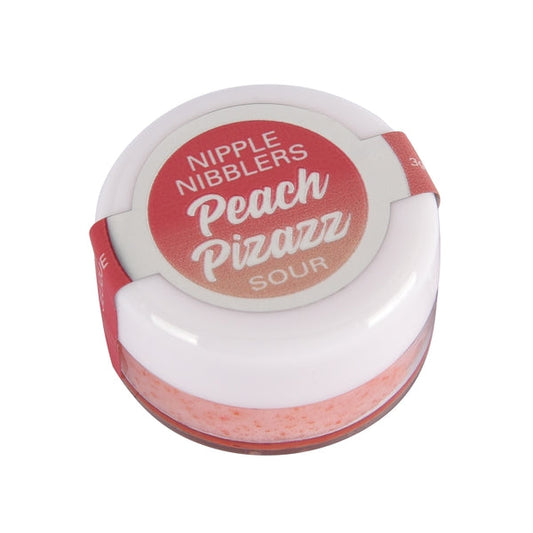 NIPPLE NIBBLERS Sour Pleasure Balm Peach Pizazz 3g – Rechargeable, Discreet, Intimate Wellness Accessory – Quiet, Rechargeable, Waterproof, Couples & Solo Use, Discreet Intimate Wellness Accessory