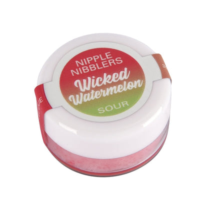 NIPPLE NIBBLERS Sour Pleasure Balm Wicked Watermelon 3g – Rechargeable, Discreet, Intimate Wellness Accessory – Quiet, Rechargeable, Waterproof, Couples & Solo Use, Discreet Intimate Wellness Accessory