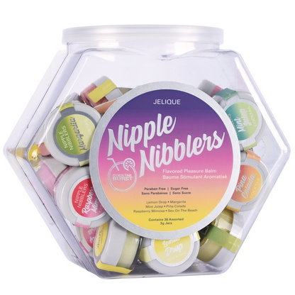 NIPPLE NIBBLERS Cocktail Pleasure Balm Assorted 3g Bowl of 36 – Rechargeable, Discreet, Intimate Wellness Accessory – Quiet, Rechargeable, Waterproof, Couples & Solo Use, Discreet Intimate Wellness Accessory