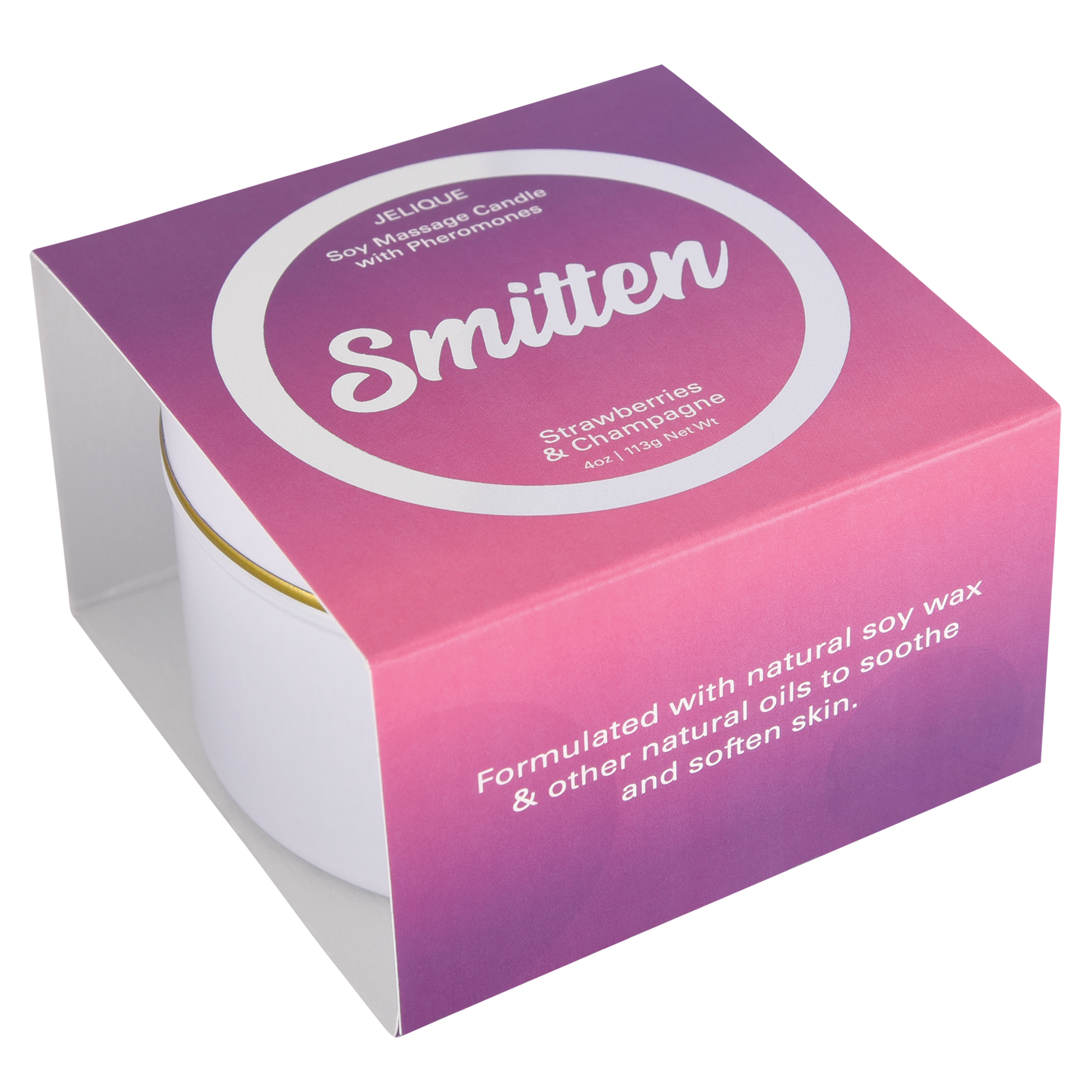 MOOD CANDLES Pheromone Soy Massage Candles Strawberry & Champagne 4oz | 113g – Rechargeable, Discreet, Intimate Wellness Accessory – Quiet, Rechargeable, Waterproof, Couples & Solo Use, Discreet Intimate Wellness Accessory