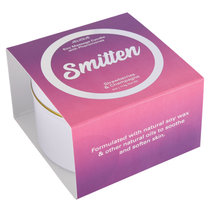 MOOD CANDLES Pheromone Soy Massage Candles Strawberry & Champagne 4oz | 113g – Rechargeable, Discreet, Intimate Wellness Accessory – Quiet, Rechargeable, Waterproof, Couples & Solo Use, Discreet Intimate Wellness Accessory