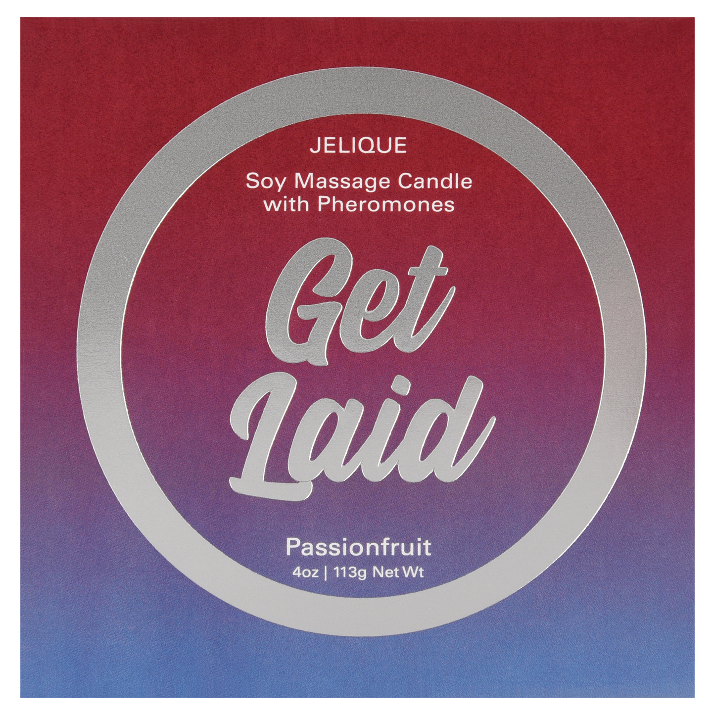 MOOD CANDLES Get Laid - Pheromone Massage Candle Passion Fruit 4oz | 113g – Rechargeable, Discreet, Intimate Wellness Accessory – Quiet, Rechargeable, Waterproof, Couples & Solo Use, Discreet Intimate Wellness Accessory