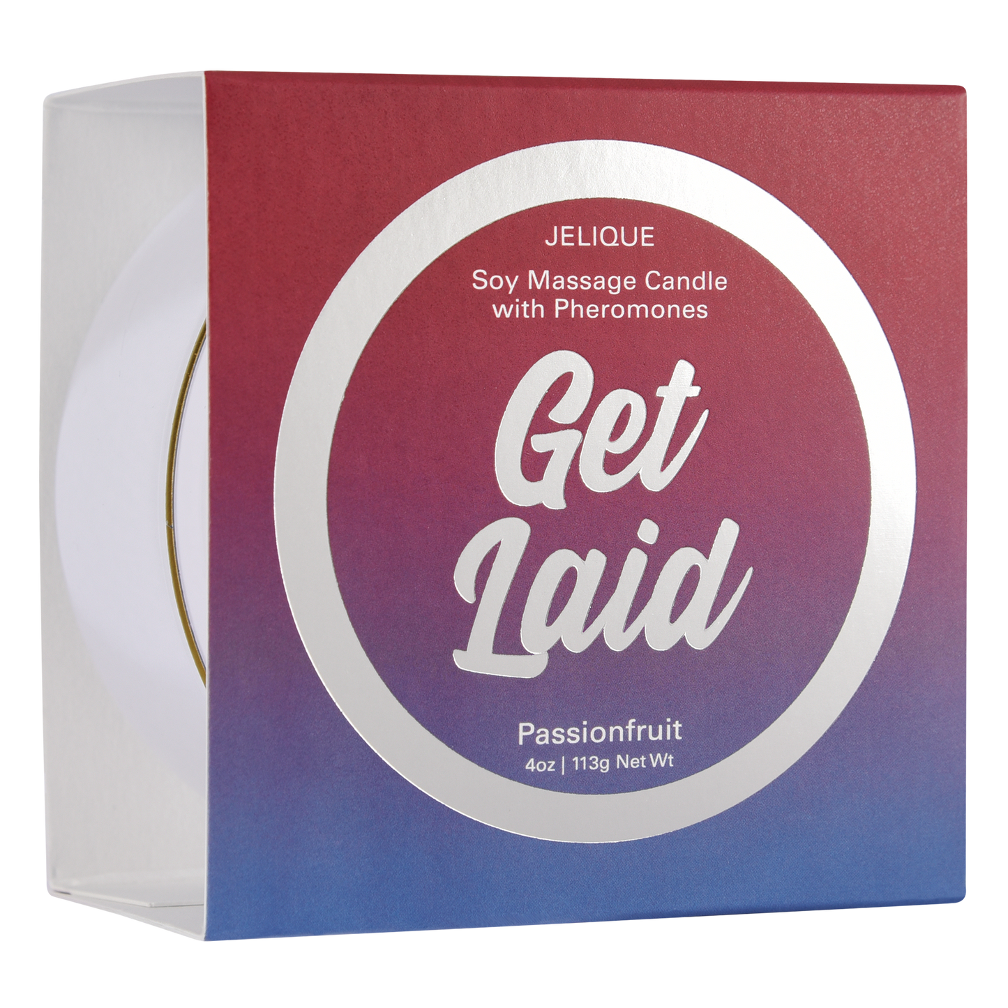 MOOD CANDLES Get Laid - Pheromone Massage Candle Passion Fruit 4oz | 113g – Rechargeable, Discreet, Intimate Wellness Accessory – Quiet, Rechargeable, Waterproof, Couples & Solo Use, Discreet Intimate Wellness Accessory