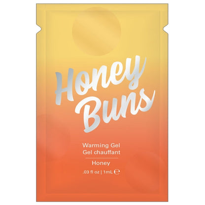 HONEY BUNS WARMING AROUSAL GEL - FOIL - 0.03 fl oz | 1 mL – Rechargeable, Discreet, Intimate Wellness Accessory – Quiet, Rechargeable, Waterproof, Couples & Solo Use, Discreet Intimate Wellness Accessory