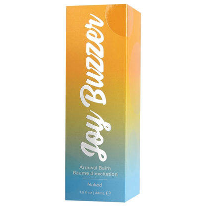 JOY BUZZER Clitoral Arousal Balm - Naked Flavor Free 1.5oz | 44mL – Rechargeable, Discreet, Intimate Wellness Accessory – Quiet, Rechargeable, Waterproof, Couples & Solo Use, Discreet Intimate Wellness Accessory