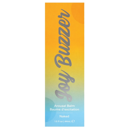 JOY BUZZER Clitoral Arousal Balm - Naked Flavor Free 1.5oz | 44mL – Rechargeable, Discreet, Intimate Wellness Accessory – Quiet, Rechargeable, Waterproof, Couples & Solo Use, Discreet Intimate Wellness Accessory