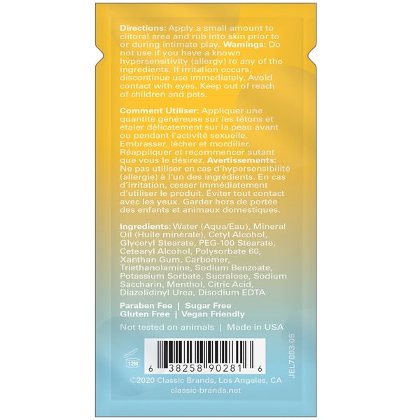 JOY BUZZER FLAVOR FREE AROUSAL BALM NAKED - FOIL - 0.13 floz | 4 mL – Rechargeable, Discreet, Intimate Wellness Accessory – Quiet, Rechargeable, Waterproof, Couples & Solo Use, Discreet Intimate Wellness Accessory