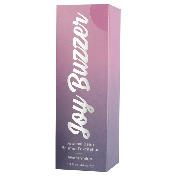 JOY BUZZER Clitoral Arousal Balm - Watermelon 1.5oz | 44mL – Rechargeable, Discreet, Intimate Wellness Accessory – Quiet, Rechargeable, Waterproof, Couples & Solo Use, Discreet Intimate Wellness Accessory