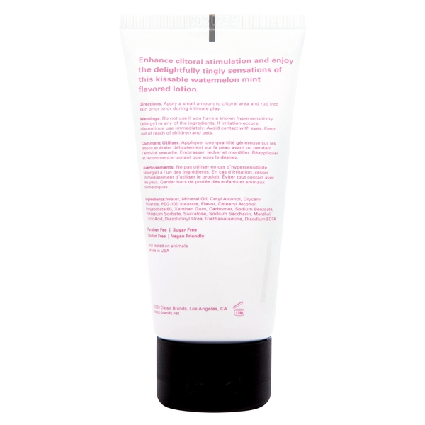 JOY BUZZER Clitoral Arousal Balm - Watermelon 1.5oz | 44mL – Rechargeable, Discreet, Intimate Wellness Accessory – Quiet, Rechargeable, Waterproof, Couples & Solo Use, Discreet Intimate Wellness Accessory