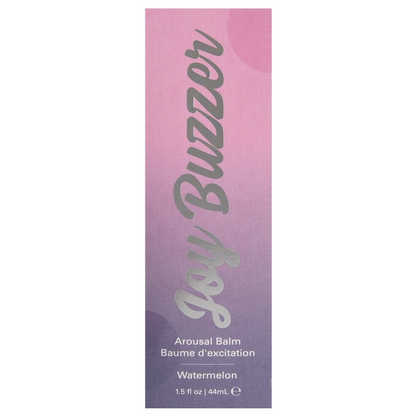 JOY BUZZER Clitoral Arousal Balm - Watermelon 1.5oz | 44mL – Rechargeable, Discreet, Intimate Wellness Accessory – Quiet, Rechargeable, Waterproof, Couples & Solo Use, Discreet Intimate Wellness Accessory