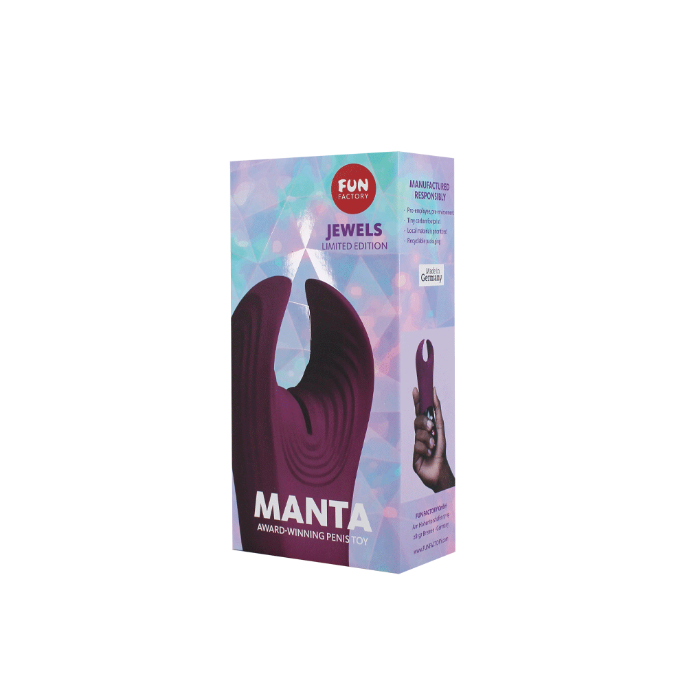 JEWELS MANTA – Rechargeable, Discreet, Intimate Wellness Accessory – Quiet, Rechargeable, Waterproof, Couples & Solo Use, Discreet Intimate Wellness Accessory