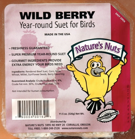 Chuckanut Products 11.5 Oz Wild Berry Suet  00162