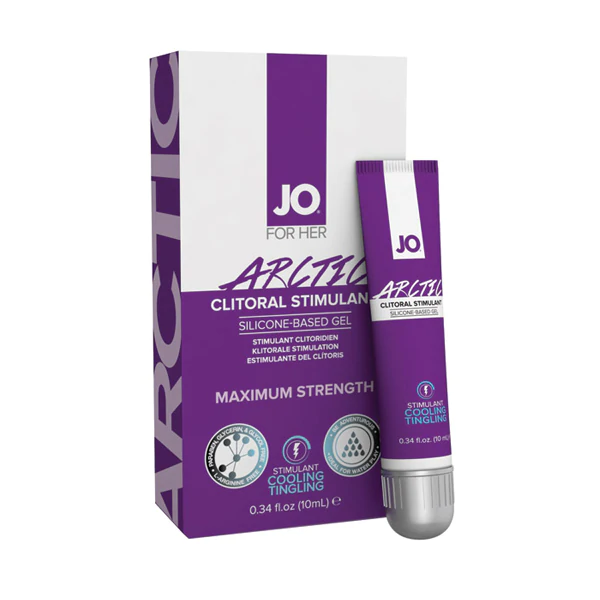 JO Clitoral Gel Arctic – Rechargeable, Discreet, Intimate Wellness Accessory – Quiet, Rechargeable, Waterproof, Couples & Solo Use, Discreet Intimate Wellness Accessory