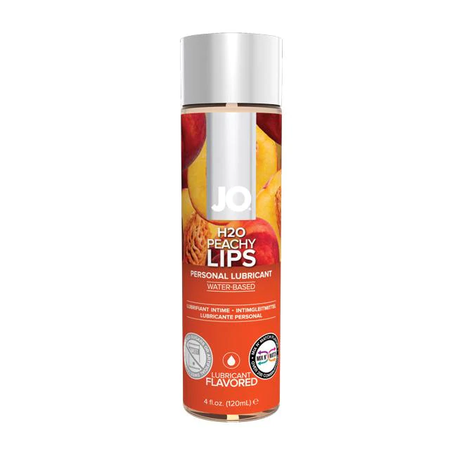 JO H2O Flavoured Lubricant Peachy 4oz – Rechargeable, Discreet, Intimate Wellness Accessory – Quiet, Rechargeable, Waterproof, Couples & Solo Use, Discreet Intimate Wellness Accessory