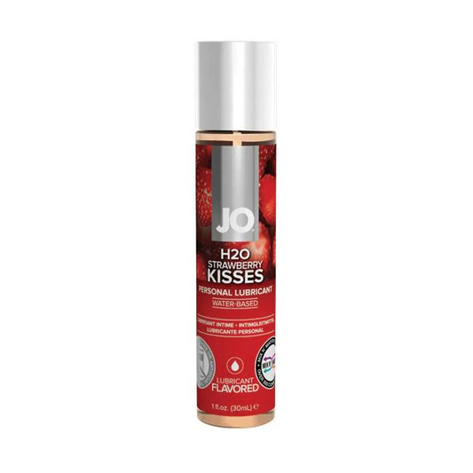 JO H2O Flavoured Lubricant Strawberry 1oz – Rechargeable, Discreet, Intimate Wellness Accessory – Quiet, Rechargeable, Waterproof, Couples & Solo Use, Discreet Intimate Wellness Accessory