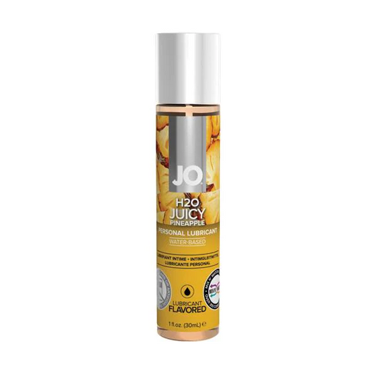 JO H2O Flavoured Lubricant Pineapple 1oz – Rechargeable, Discreet, Intimate Wellness Accessory – Quiet, Rechargeable, Waterproof, Couples & Solo Use, Discreet Intimate Wellness Accessory