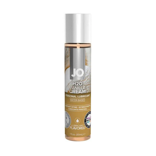 JO H2O Flavoured Lubricant Vanilla 1oz – Rechargeable, Discreet, Intimate Wellness Accessory – Quiet, Rechargeable, Waterproof, Couples & Solo Use, Discreet Intimate Wellness Accessory